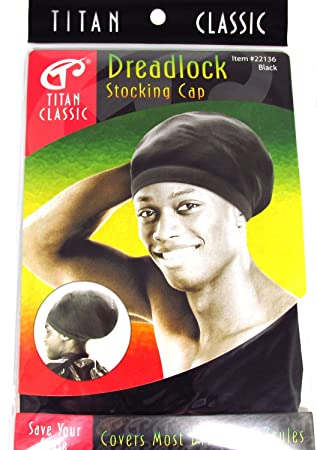 TITAN - Classic Dreadlock Stocking Cap BLACK (#22136)