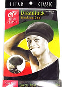 TITAN - Classic Dreadlock Stocking Cap BLACK (#22136)