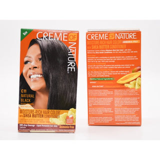 Creme of Nature - Moisture-Rich Hair Color with Shea butter C11 NATURAL BLACK