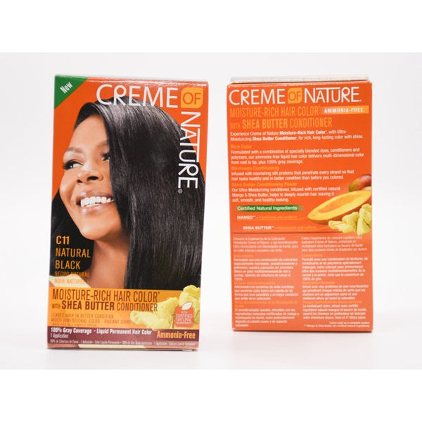 Creme of Nature - Moisture-Rich Hair Color with Shea butter C11 NATURAL BLACK