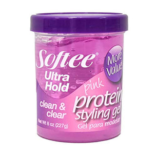 Softee - Pink Protein Styling Gel Ultra Hold