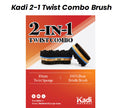 Kadi Natural - 2-N-1 Twist Combo Brush