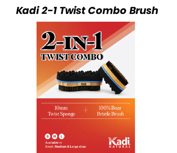 Kadi Natural - 2-N-1 Twist Combo Brush