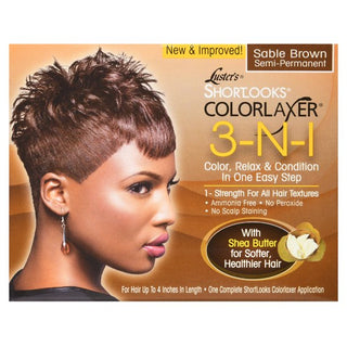 Luster's - Shortlooks ColorLaxer 3-N-1 KIT Sable Brown