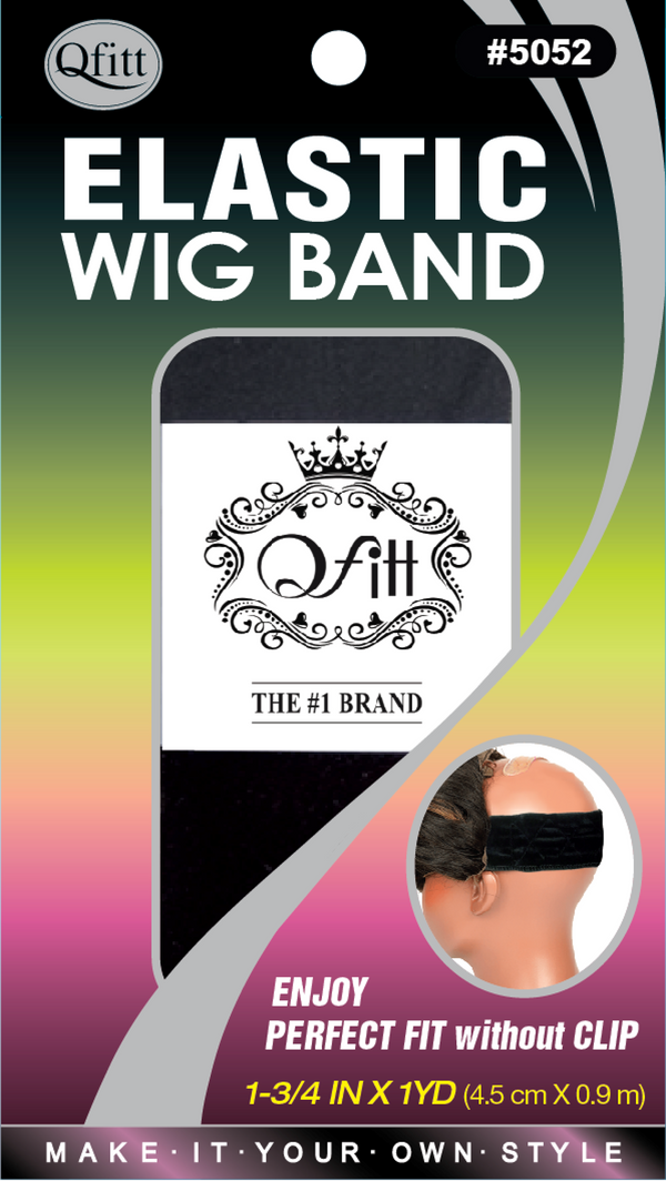 Qfitt - Elastic Wig Band BLACK