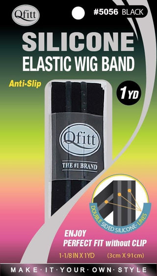 Qfitt - Silicone Elastic Wig Band BLACK