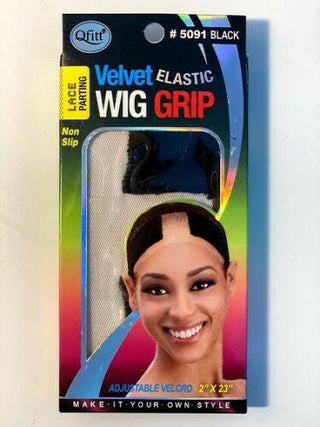 Qfitt - Velvet Elastic Wig Grip BLACK