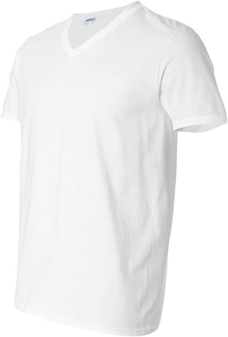 MAGIC COLLECTION - Smooth Cotton V-Neck T-Shirt WHITE