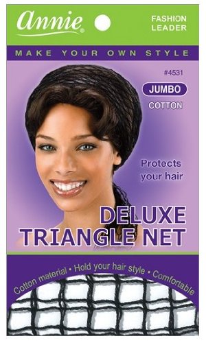 ANNIE - Deluxe Triangle Net Jumbo Cotton BLACK