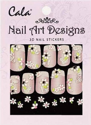 Cala - Jeweled 3D Nail Art Stickers Flowers #86387