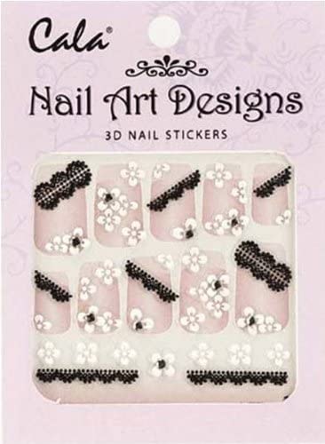 Cala - Jeweled 3D Nail Art Stickers Flowers #86381