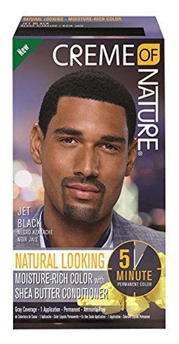 Creme Of Nature - Men Natural Looking Moisture Rich Hair Color JET BLACK
