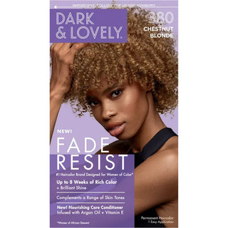 SoftSheen Carson - Dark & Lovely Fade Resist Permanent Hair Dye Kit #380 (CHESTNUT BLONDE)