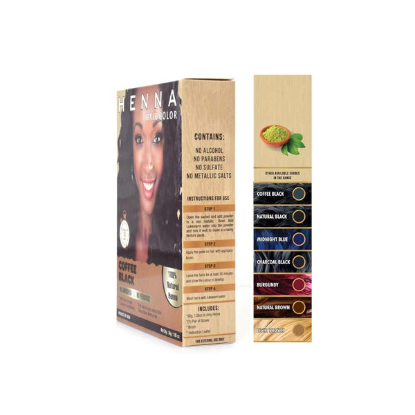 Jimy - Henna Hair Colour Kit (COFFEE BLACK)