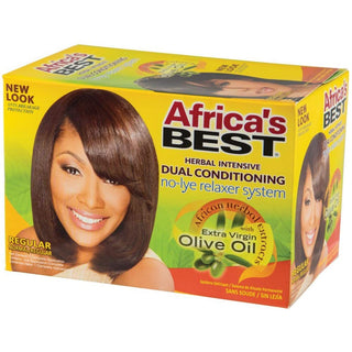 Africa Best's - Herbal Intensive Dual Conditioning No-Lye Relaxer System REGULAR