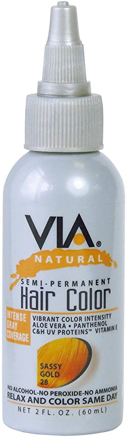 VIA - Natural Semi-Permanent Hair Color SASSY GOLD 28