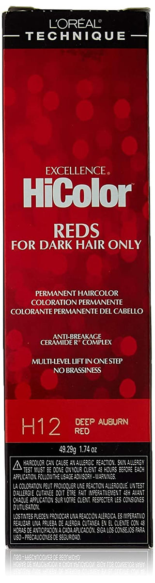 LOREAL - Excellence HiColor HiLights Red Highlights Deep Auburn Red H12