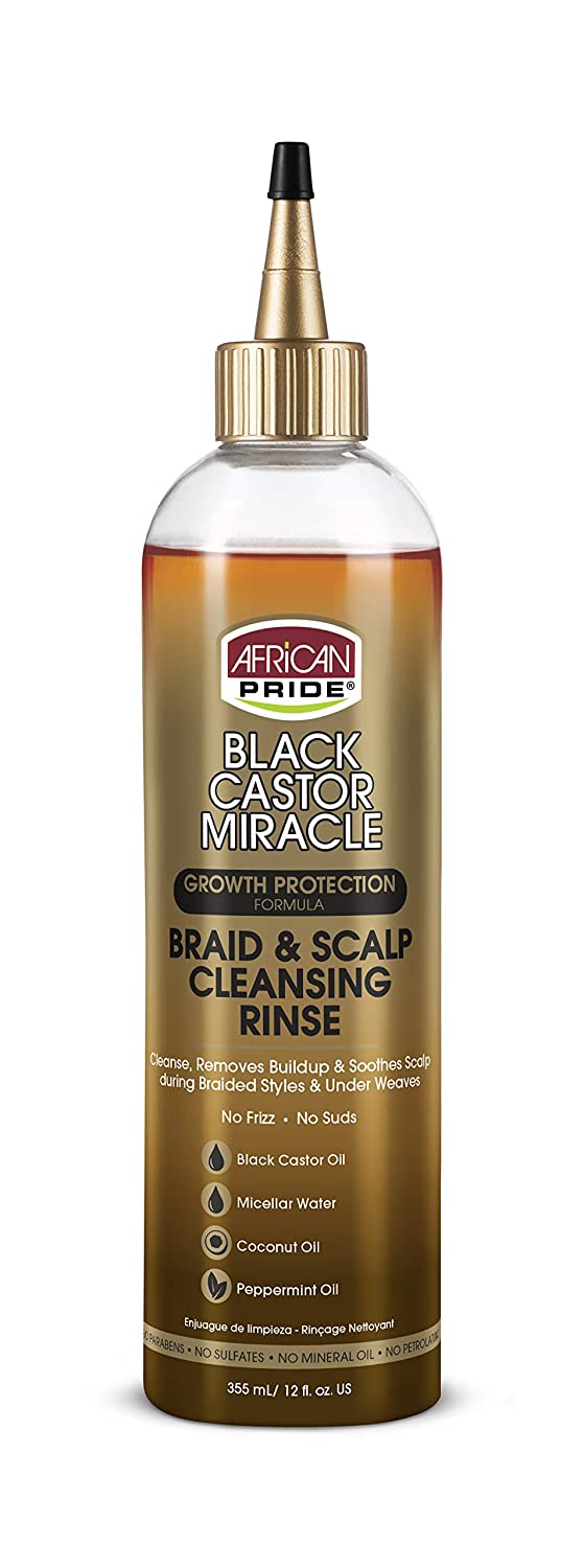 African Pride - Black castor Miracle Braid and Scalp Cleansing Rinse