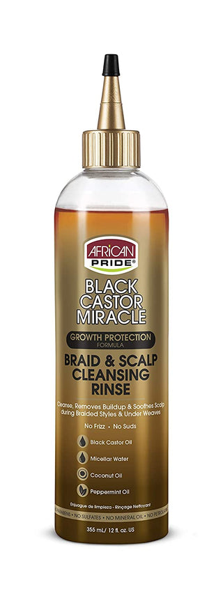 African Pride - Black castor Miracle Braid and Scalp Cleansing Rinse