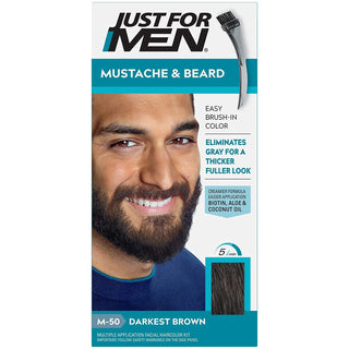 JUST FOR MEN - Mustache & Beard M-50 DARKEST BROWN