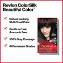 REVLON - COLORSILK Beautiful Color Permanent Hair Dye Kit 51 LIGHT BROWN