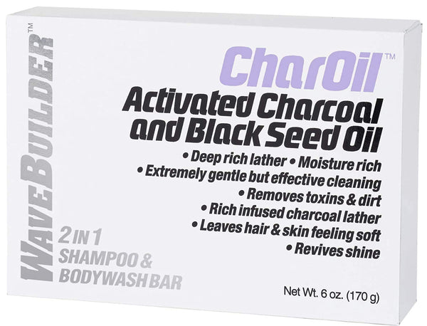 WaveBuilder - Char Oil 2-In-1 Shampoo & BodyWash Bar