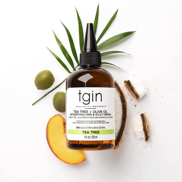 tgin - Tea Tree + Olive Oil Detoxifying Hair & Scalp Serum