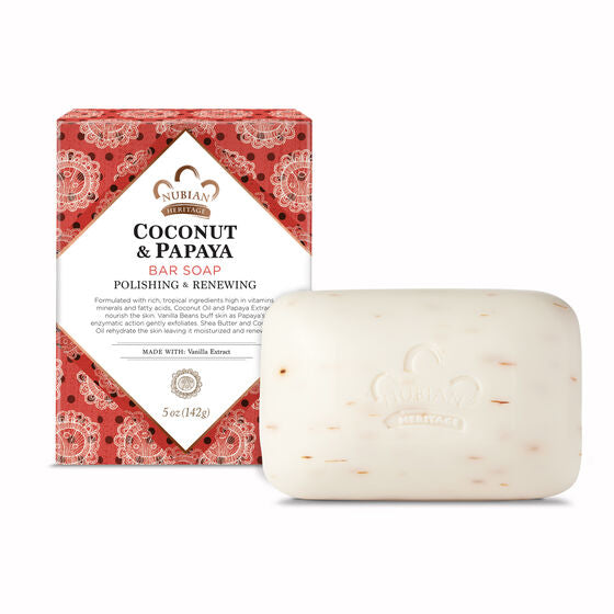 NUBIAN - Coconut & Papaya Soap