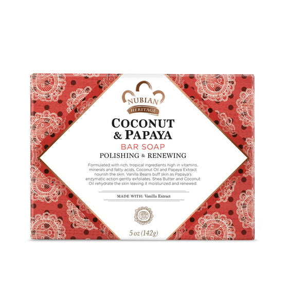 NUBIAN - Coconut & Papaya Soap