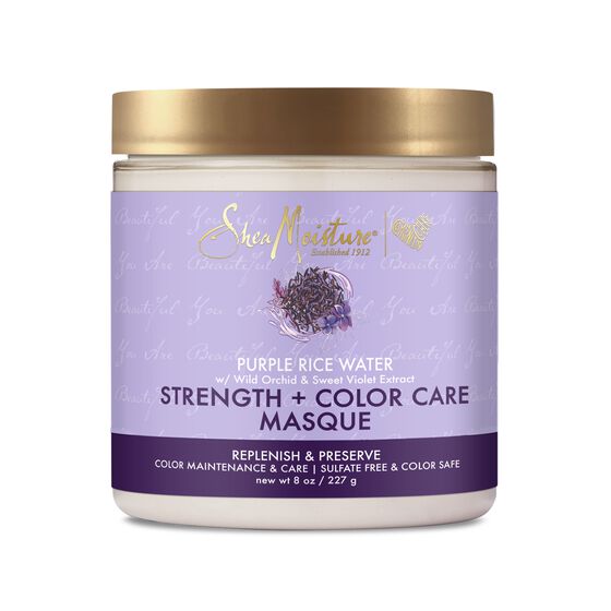 Shea Moisture - Purple Rice Water Strength + Color Care Masque 8oz