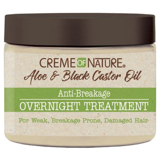 Creme of Nature - Aloe & Black Castor Oil Anti-Breakage Overnight Treatment