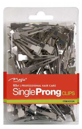 MAGIC COLLECTION - 80 Metal Single Prong Clips