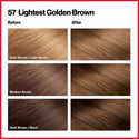 REVLON - COLORSILK Beautiful Color Permanent Hair Dye Kit 57 LIGHTEST GOLDEN BROWN