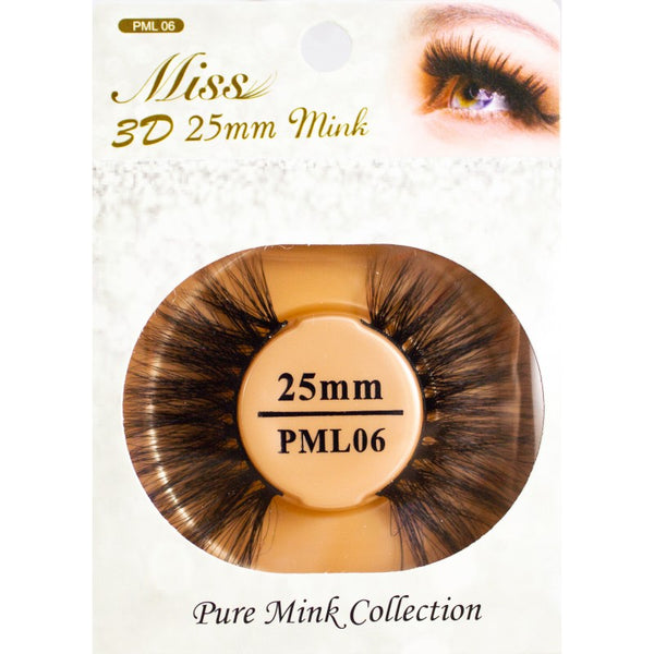MISS - PURE MINK COLLECTION 3D 25MM MINK LASH (PML06)