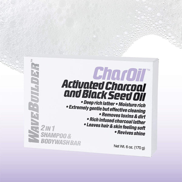 WaveBuilder - Char Oil 2-In-1 Shampoo & BodyWash Bar
