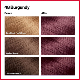 REVLON - COLORSILK Beautiful Color Permanent Hair Dye Kit 48 BURGUNDY