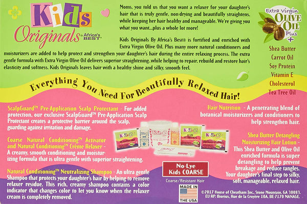 Africa's Best - Kids Originals Natural Conditioning No-Lye Relaxer System COARSE