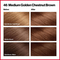 REVLON - COLORSILK Beautiful Color Permanent Hair Dye Kit 46 MEDIUM GOLDEN CHESTNUT BROWN