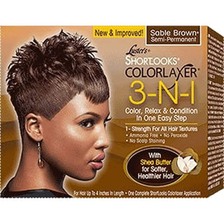 Luster's - Shortlooks ColorLaxer 3-N-1 KIT Sable Brown