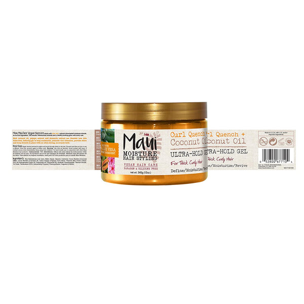 MAUI MOISTURE - Curl Quench + Coconut Oil Ultra-Hold Gel