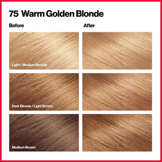 REVLON - COLORSILK Beautiful Color Permanent Hair Dye Kit 75 WARM GOLDEN BLONDE