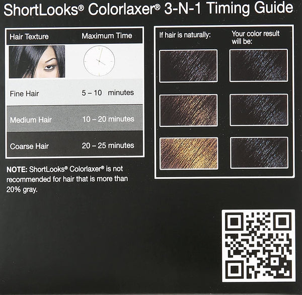 LUSTER'S - Shortlooks ColorLaxer 3-N-1 KIT Diamond Black