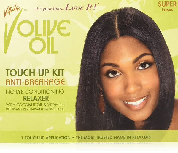 VITALE - V Olive Oil Touch Up Kit Anti-Breakage No-Lye Conditioning Relaxer SUPER