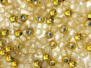 BEAUTY COLLECTION - Regular Hair Beads Metallic Gold