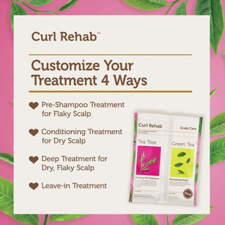 Curl Rehab - Scalp Care Tea Tree & Green Tea Cooling Oil Treatment and Revitalizing Mask