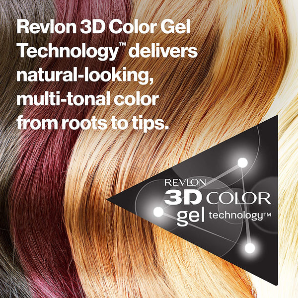 REVLON - COLORSILK Beautiful Color Permanent Hair Dye Kit 42 MEDIUM AUBURN