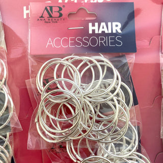 ANA BEAUTY - SILVER RING HAIR ACCESSORIES (#ABD0303S)