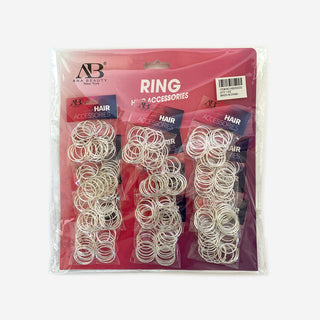ANA BEAUTY - SILVER RING HAIR ACCESSORIES (#ABD0303S)