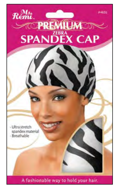 Ms. Remi - Premium Zebra Spandex Cap