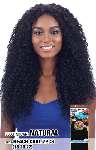 NAKED NATURE - WET AND WAVY BEACH CURL 7PCS (18